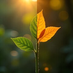 Lush Green Leaves in Sunlight