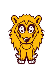 lion animaux dessin cartoon enfant