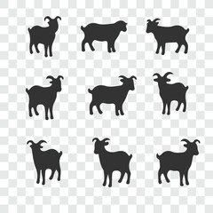 Cute facial expression icon of the sheep