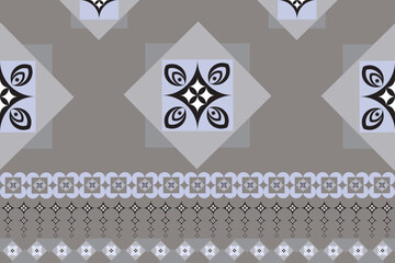 abstract geometric background design with tile border  cloth wallpaper wall.