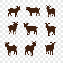 Fototapeta premium Cute facial expression icon of the sheep