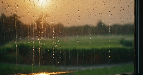 rain drops on the window