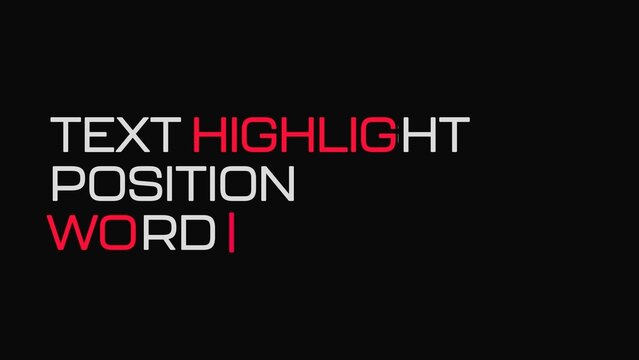 Typewriter Highlight Last Word Position Text Animator | Custom Style And animation With Customizable Controls