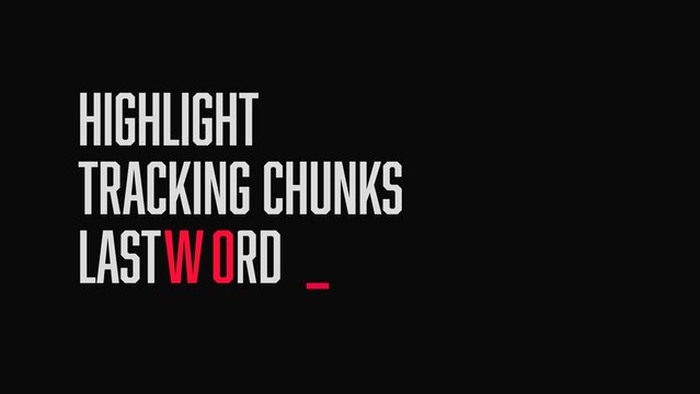 Typewriter Highlight Last Word Tracking Text Animator | Custom Style And animation With Customizable Controls