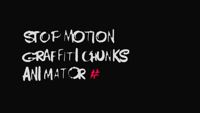 Typewriter Stop Motion Grunge Effect Text Animator | Custom Style And animation With Customizable Controls