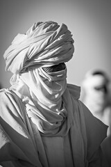 Tuareg People in the Sahara Desert of Algeria at Tamanrasset
