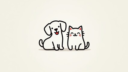 vector image of a dog