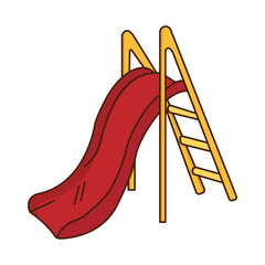 Playground Slide – Bright Slide Representing Active and Engaging Play