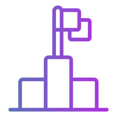 Obraz premium goal Gradient icon