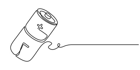 Continuous one line drawing of battery charging vector illustration, Continuous one line drawing of battery charging vector illustration, Continuous one line drawing of battery charging Lightning. 