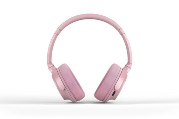realistic tech mockup of over-ear wireless headphones, matte finish, isolated on a white background, clean and modern look, soft shadows, product display style