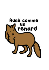 ruse comme renard humour expression