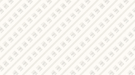 Minimalist diagonal geometric pattern. Seamless abstract white and gray tech background