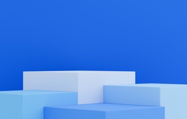 3D背景素材_四角形_青