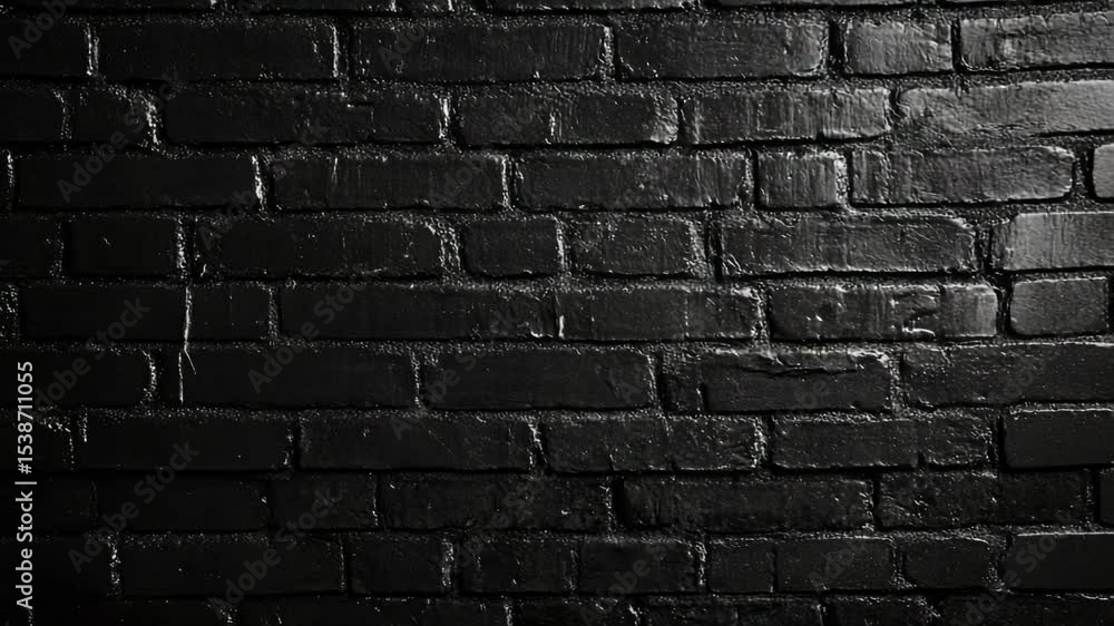Poster a fire hydrant standing in front of a brick wall, with a simple and clean design