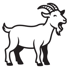 High-Impact Goat Vector Design – Dynamic and Versatile Animal Illustration for Branding and Commercial Projects with Clean Minimalist Style . Thank You .