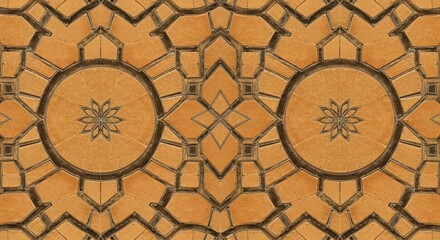 Authentic Handcrafted Moroccan Zellige Tile Pattern Background Texture
