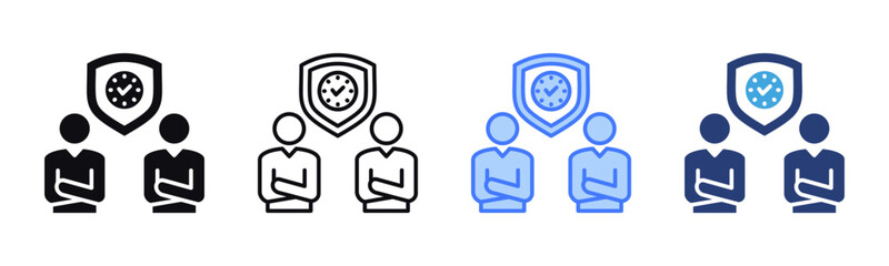 Dependability icon sheet multiple style collection