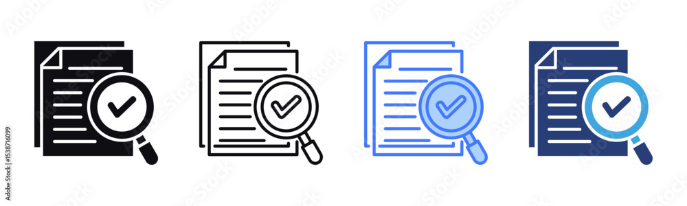 Poster Scrutiny icon sheet multiple style collection