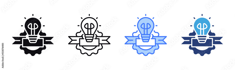 Poster established icon sheet multiple style collection