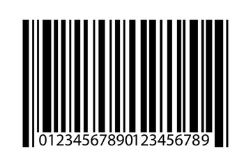 vector bar code. Barcode illustration. Clipart isolated on transparent background.