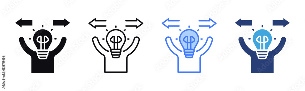 Poster reasonable icon sheet multiple style collection