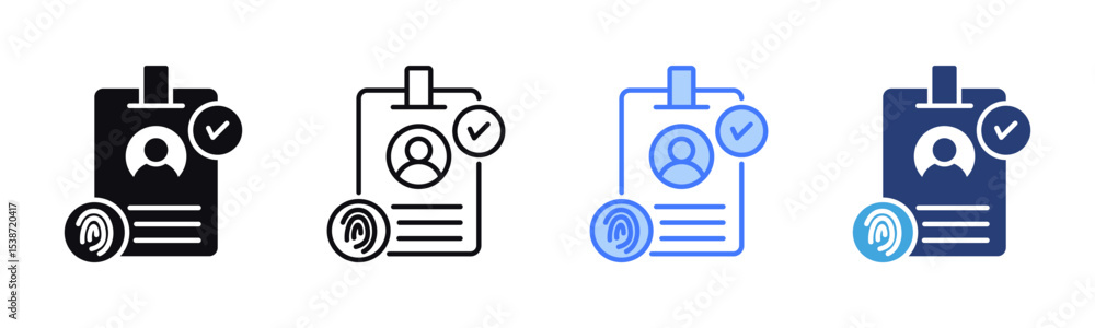 Poster identified icon sheet multiple style collection