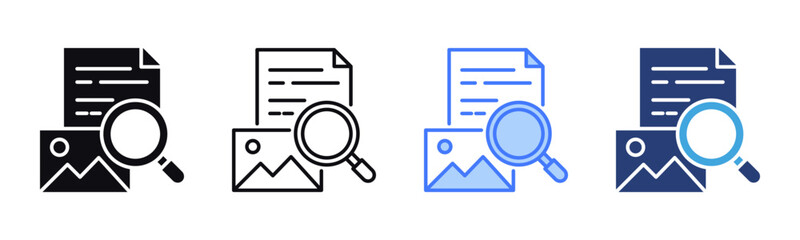 Evidence icon sheet multiple style collection