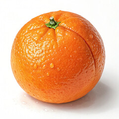 Fresh orange frout isolated on white background AI ganretar