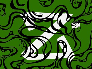 illustration of alphabet z, illustration of z with simple pattern on abstract background