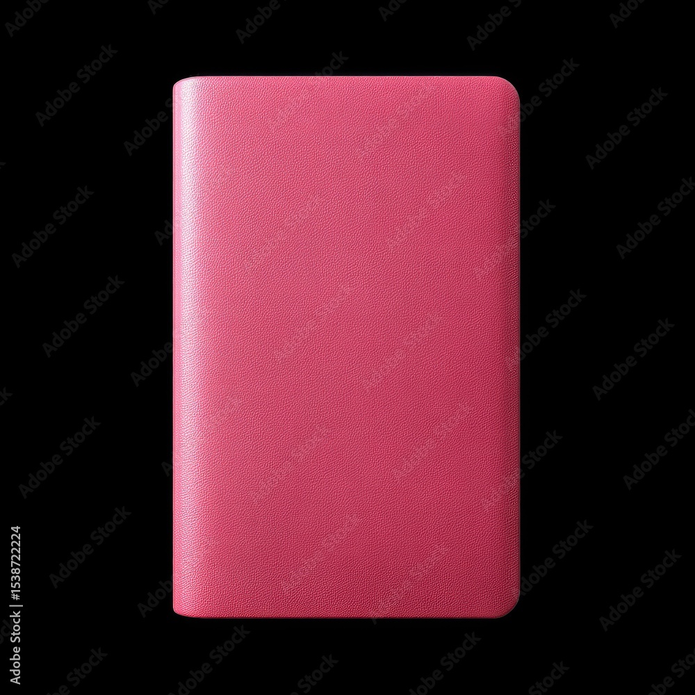 Poster vibrant pink solid color notebook with smooth texture, perfect for jotting down notes or ideas in st