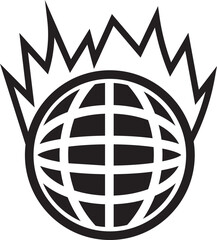 World abstract concept design. retro futuristic design element. Vector de un mundo en concepto abstracto. © Mylifeontopdm