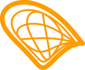 Orange World abstract concept design. retro futuristic design element. Vector de un mundo en concepto abstracto. © Mylifeontopdm