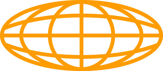 Orange World abstract concept design. retro futuristic design element. Vector de un mundo en concepto abstracto. © Mylifeontopdm
