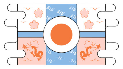 Japanese Inspired Design Element
