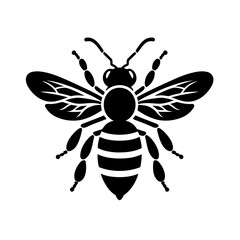Obraz premium Monochrome Bee Graphic