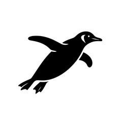 Fototapeta premium Penguin Silhouette Flightless Bird In