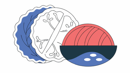 Salmon Sashimi with Cabbage