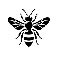 Fototapeta premium Bee Vector Graphic Bold Insect
