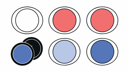 Colorful Circle Set - Abstract Background