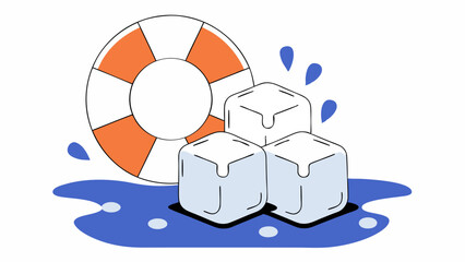 Life Preserver and Melting Ice Cubes