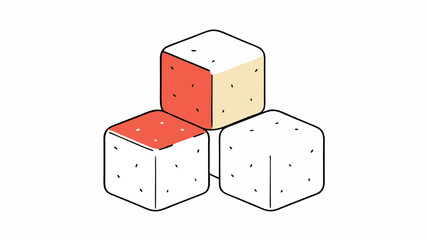 Isometric Cubes, Abstract Blocks, Three Dimensional Shapes