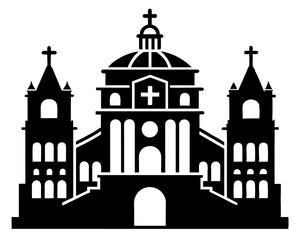 Parroquia de San Miguel Arcángel Vector Art