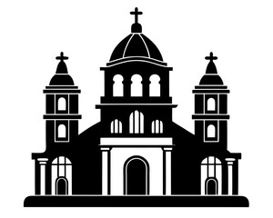 Parroquia de San Miguel Arcángel Vector Art