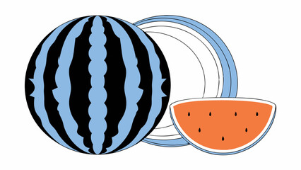 Summer Watermelon Illustration