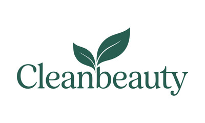 Cleanbeauty logo featuring leaves, promoting natural beauty.