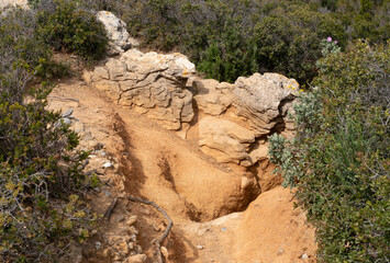 Coastal environments from the Mediterranean coast. Shot during 3 days of hiking in the Calanques, south of France, close to Marseille.