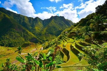 The Batad Rice Terraces of the Philippine Cordilleras - UNESCO World Heritage Site on the island of...