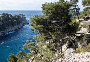 Coastal environments from the Mediterranean coast. Shot during 3 days of hiking in the Calanques, south of France, close to Marseille.