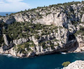 Coastal environments from the Mediterranean coast. Shot during 3 days of hiking in the Calanques, south of France, close to Marseille.